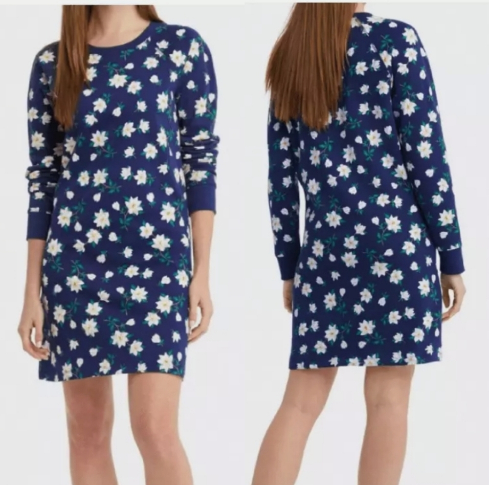 Draper James | Natalie Magnolia Print Sweatshirt Dress